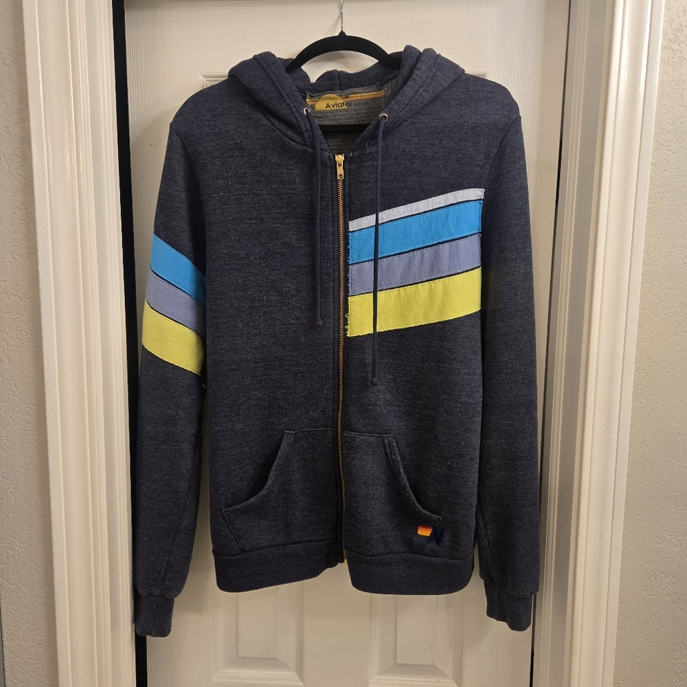 🍋 ✨ Rare Mens Aviator Nation Heathered Navy Size M